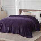 Bedsure GentleSoft Fleece Bed Blankets Large Size Purple - Image 2