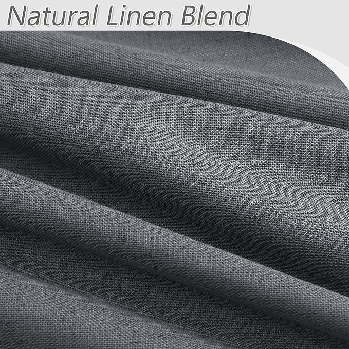 Guken 100% Blackout Curtains 84 Inch Length 2 Panels Set - Image 3