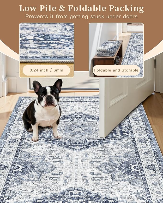 Madane Runner Rugs for Hallway 2x12 Extra Long Washable Non-Slip Hallway Runner - Image 7
