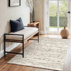 3x4 Washable Entryway Area Rug: Moroccan Small Runner Rug by Ksrau