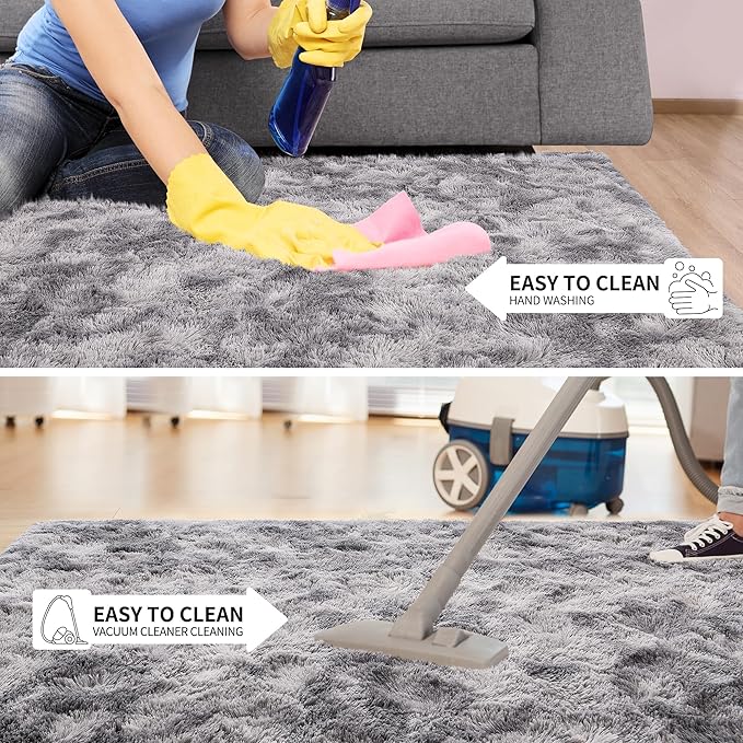 Tepook Fluffy Large Rugs for Living Room, Area Rug 6x9 Soft Carpet for Bedroom - Image 6