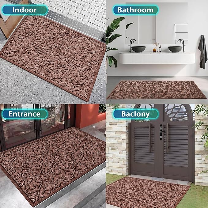Bulijojo Sturdy Front Entrance Doormats, Durable Heavy Duty Welcome Mat - Image 6