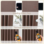 Guken 100% Blackout Curtains 90 Inch Length 2 Panels Set - Image 5