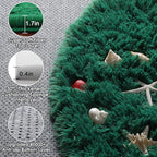 ONASAR Dark Green Round Area Rug 4ft, Soft Bedroom Circle Rugs - Image 2
