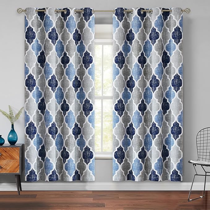 Beauoop 100% Blackout Curtains 72 Inches Long 2 Panels by Beauoop