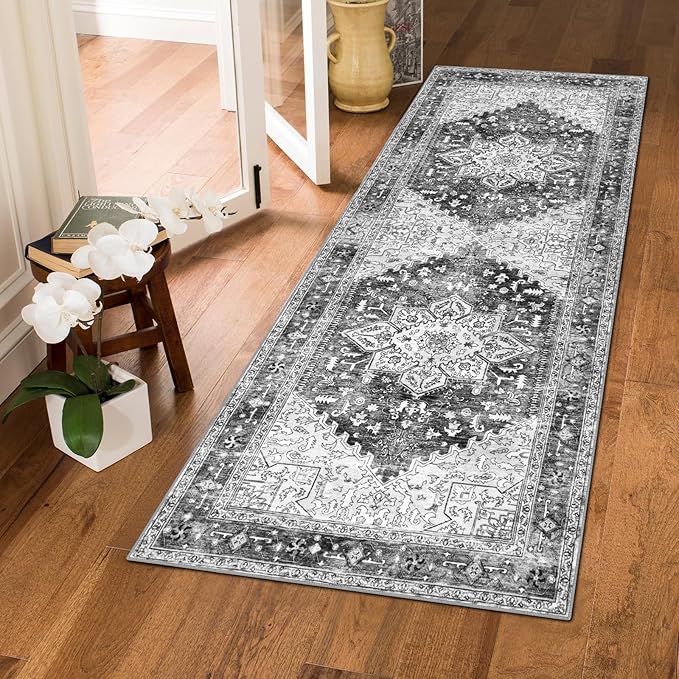 Yamaziot Washable Runner Rug, 2x5 Non-Slip Boho Vintage Hallway Rug Runner - Image 7