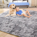 Tepook Fluffy Large Rugs for Living Room, Area Rug 6x9 Soft Carpet for Bedroom - Image 4