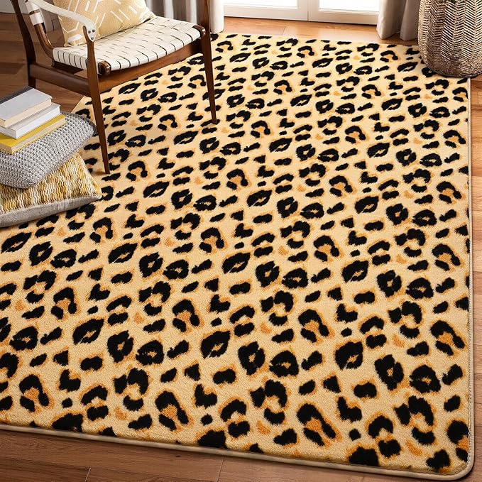 Amearea Soft Leopard Runner Rugs - Image 9