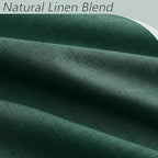 Guken Dark Green 100% Blackout Curtains 96 Inch Length 2 Panels Set - Image 3