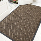 OLANLY Front Door Mat Indoor Outdoor Entrance, Waterproof All-Season, by OLANLY