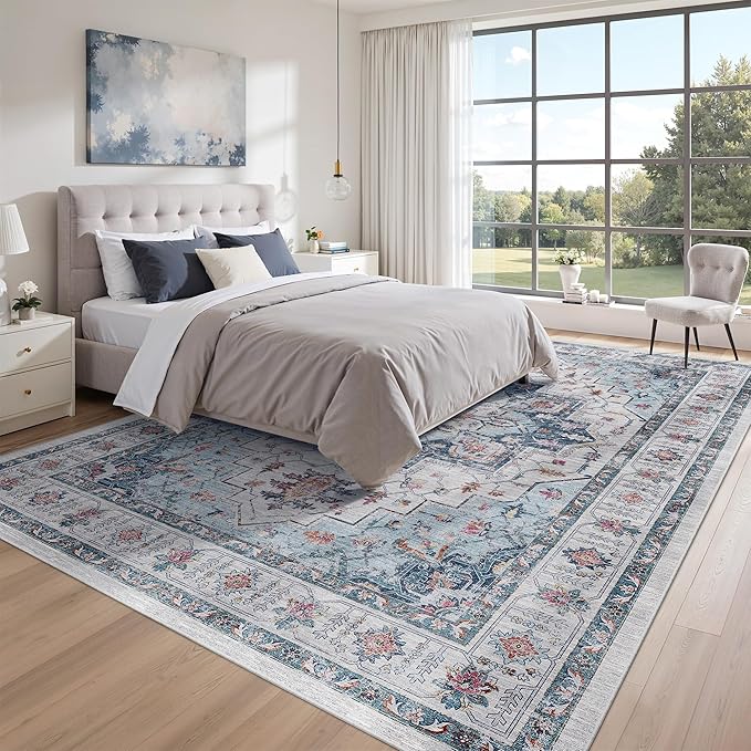 zesthome 8x10 Area Rugs, Stain Resistant Washable Rug, Ultra-Thin Rugs - Image 9
