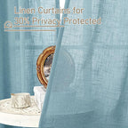 LAMIT 40 Inch Length Linen Curtains - Image 5