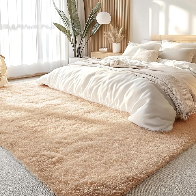 OLANLY 6x7 Area Rugs for Living Room Bedroom, Machine Washable Soft Fluffy - Image 3