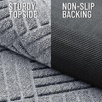 OLANLY Front Door Mat Outside Entrance 33x21, Heavy Duty Sturdy Natural Rubber - Image 3
