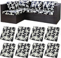 8Pcs Stretch Patio Cushion Covers, Outdoor Couch Covers Replacement, Outdoor by BIETYONE