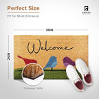 Colorful Birds - 24"x36" - Coir Door Mat - Welcome Mats - Image 2