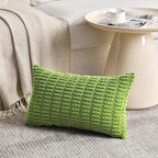 Fancy Homi 4 Packs Boho Lime Green Decorative Throw Pillow Covers 12x20 Inch - Image 2
