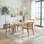 Washable 5x5 Square Area Rugs: Indoor Non-Slip Entryway Kitchen Rugs Oriental - Image 4