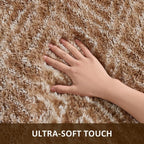 Ophanie Brown and White Diamond Striped Rugs - Image 2