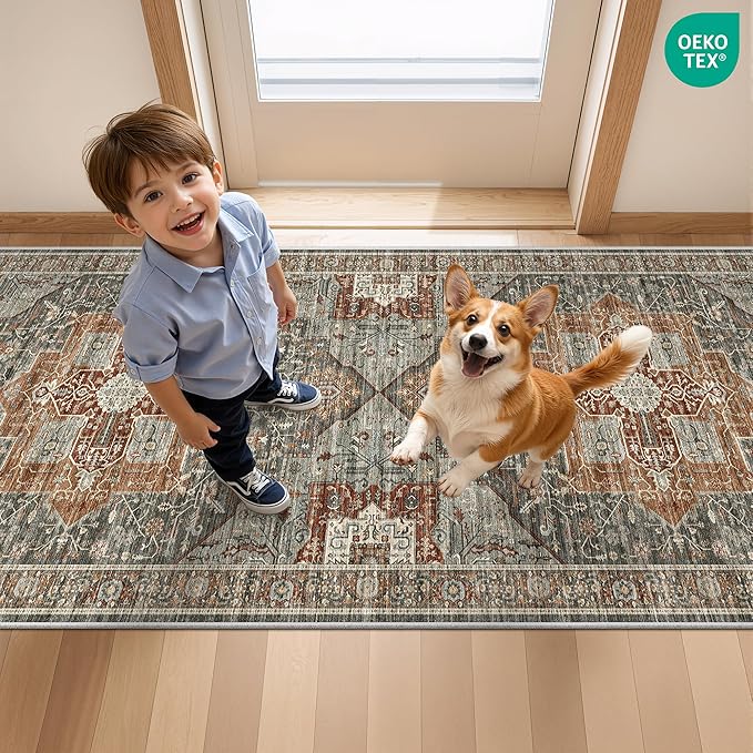 Kitchen Runner Rug Non Slip Washable 2.5x10, Soft Ultra-Thin Entryway Rug - Image 9