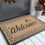 Yimobra Welcome Mat Outdoor Indoor, Waterproof Heavy Duty Front Door Mat by Yimobra
