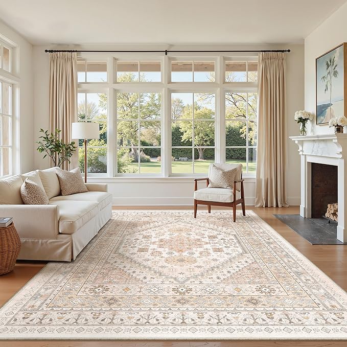 zesthome 6x9 Area Rug, Super Soft Washable Rugs - Image 4