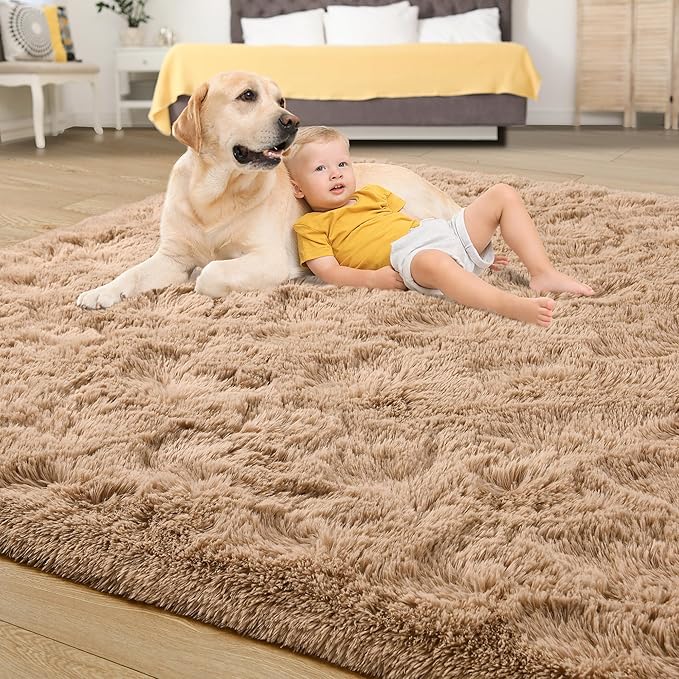 Tepook Super Soft Fluffy Rug for Bedroom, Modern Shaggy Fuzzy Kids Rugs for - Image 4