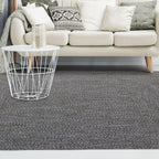 Superior Large Indoor/Outdoor Area Rug, Multi-Tone Reversible Braided Floor Decor for Patio, Front Porch, Entryway, Living Room, Office, Nursery, Artistic Home, 3' x 5', Canvas-White