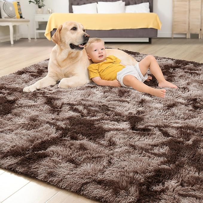 Tepook Area Rugs 9x12 for Living Room, Super Soft Fluffy Rugs for Bedroom - Image 4