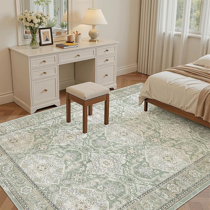6x9 Area Rug for Living Room Washable 6x9 Rug Non-Slip Modern Rugs for Bedroom - Image 3
