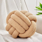 Uvvyui Knot Pillow Ball, Soft Home Decorative Pillows, Round Throw Pillow by Uvvyui