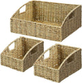Pantry Baskets Organization, Wicker Storage Basket Green