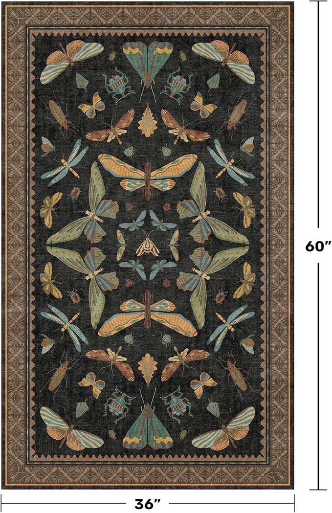 3x5 Entryway Rug Non Slip Washable - Image 2