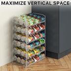 Simple Houseware 3-Tier Stackable Can Organizer Rack Hold 36 Cans, White