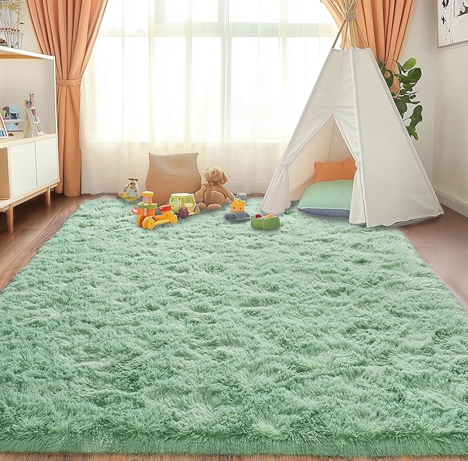 Pionblank Fluffy Large Rug for Living Room 6x9 Feet, Modern Soft Shag Area Rug - Image 4