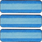 MR. SCRUB 6 Pack Microfiber Cleaning Pads for Bona Mop, Safe for Hardwood and Hard-Surface Floors, Reusable Microfiber Mop Pads for 18 Inch Mop, No Residue, Super-Absorbent, Over 500 Machine Washes