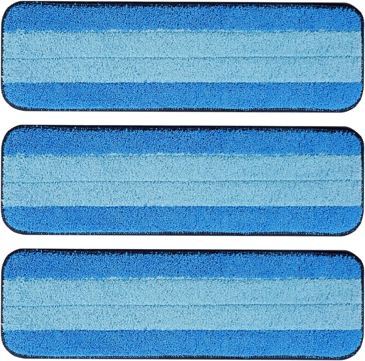 MR. SCRUB 6 Pack Microfiber Cleaning Pads for Bona Mop, Safe for Hardwood and Hard-Surface Floors, Reusable Microfiber Mop Pads for 18 Inch Mop, No Residue, Super-Absorbent, Over 500 Machine Washes
