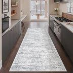 3x8 Runner Rug Non Slip Washable by Restydon