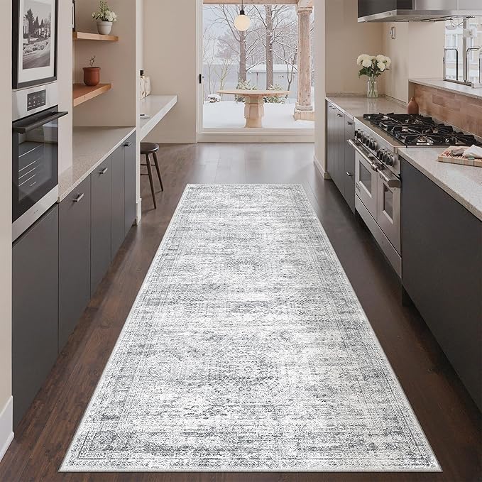 3x8 Runner Rug Non Slip Washable by Restydon