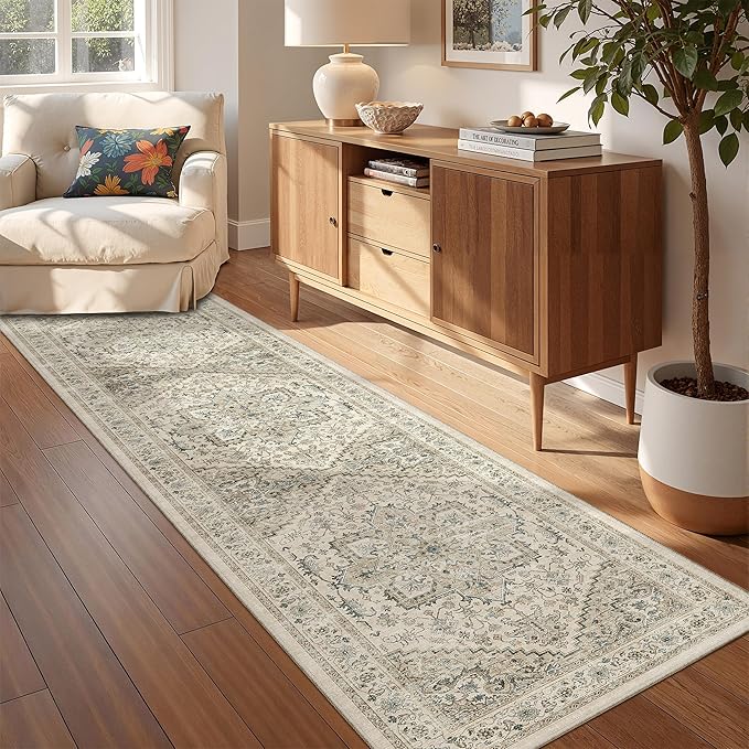 Runner Rug 2x8 Runners for Hallways Non Slip Washable, Vintage Hallway Runner - Image 4