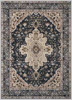Area Rug 8x10 Vintage Rugs: Large Washable Living Room Rug Retro Medallion - Image 8