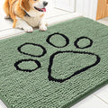 Smiry Dog Door Mat for Muddy Paws, Absorbent Dirt Trapper Non Slip Quick Dry by Smiry