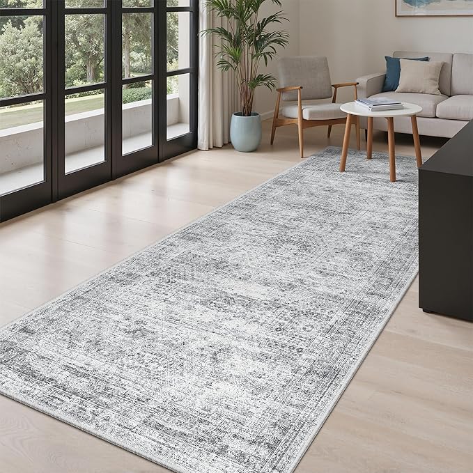 Hallway Runner Rug 4x8 Wide: Washable Thin Runners - Image 3