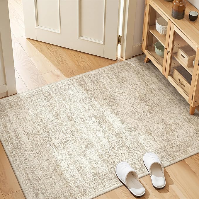 3x4 Washable Area Rug for Entryway, Soft Kitchen Rugs Non Slip for Dining Room - Image 3