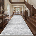 4x12 Runner Rug for Hallway, Low-Pile Wide Runner for Entryway, Long Washable by Restydon