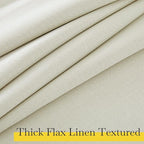 NICETOWN Faux Linen 100% Blackout 108 inch Curtains - Image 4