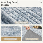6x9 Area Rug for Living Room Washable 6x9 Non-Slip Modern Rugs for Bedroom - Image 5