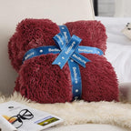 Bedsure GentleSoft Fluffy Burgundy Red Throw Blanket, Maroon Red Decor Gifts - Image 7