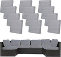 12Pcs Stretch Patio Cushion Covers, Outdoor Couch Covers Replacement, Outdoor by BIETYONE