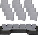 12Pcs Stretch Patio Cushion Covers, Outdoor Couch Covers Replacement, Outdoor by BIETYONE